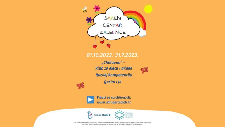 Započela provedba projekta “Šareni centar zajednice”